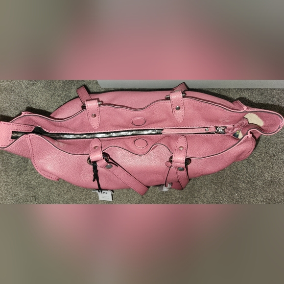 Gianni Chiarini Firenze Italian Leather Tote Bag in Bubblegum Pink; NEW - Picture 11 of 16